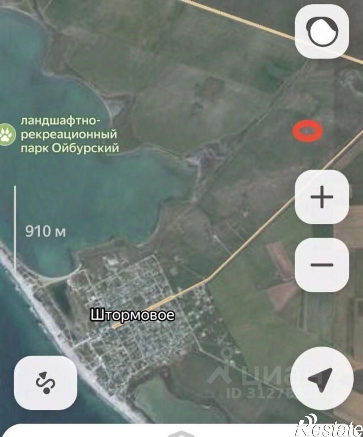 Земельный участок Сакский район, село Штормовое
