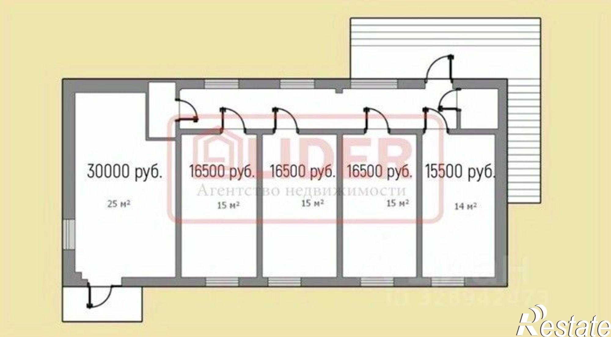 Сдать офис, помещение под офис за 21 000 рублей на улица Хрусталёва, 12