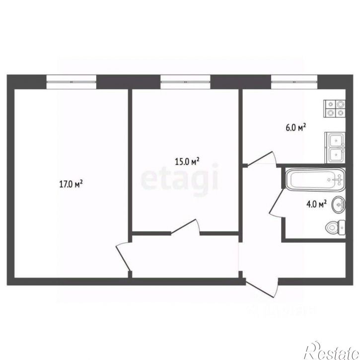 2-комн квартира Артековская улица, 2,  д. 2