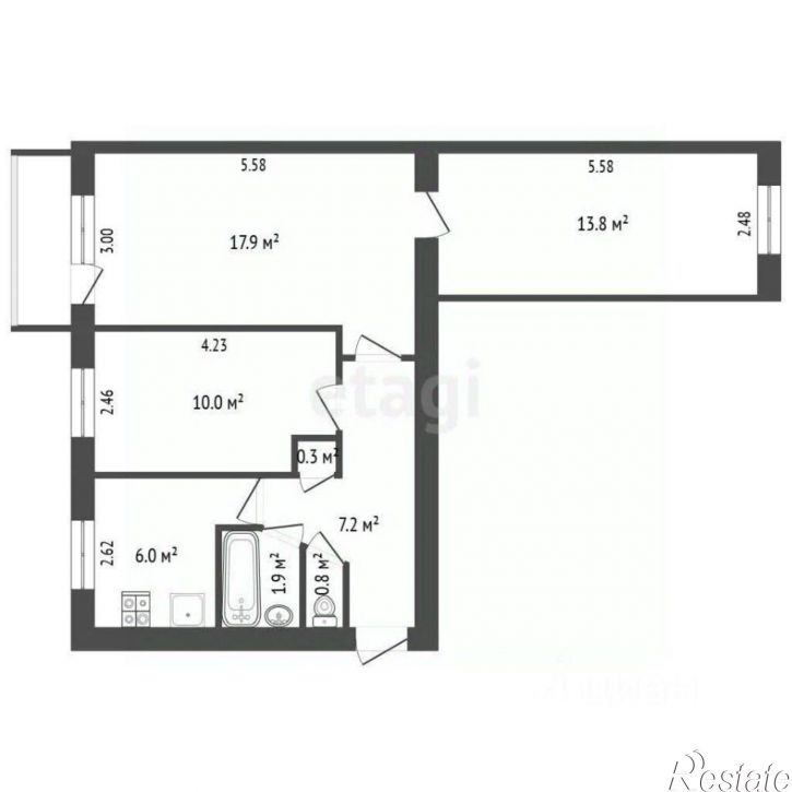 3-комн квартира пр-кт Победы, 32,  д. 32