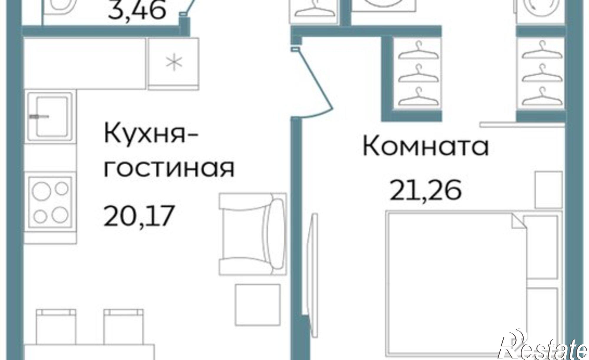 Купить квартиру за 20 158 400 рублей