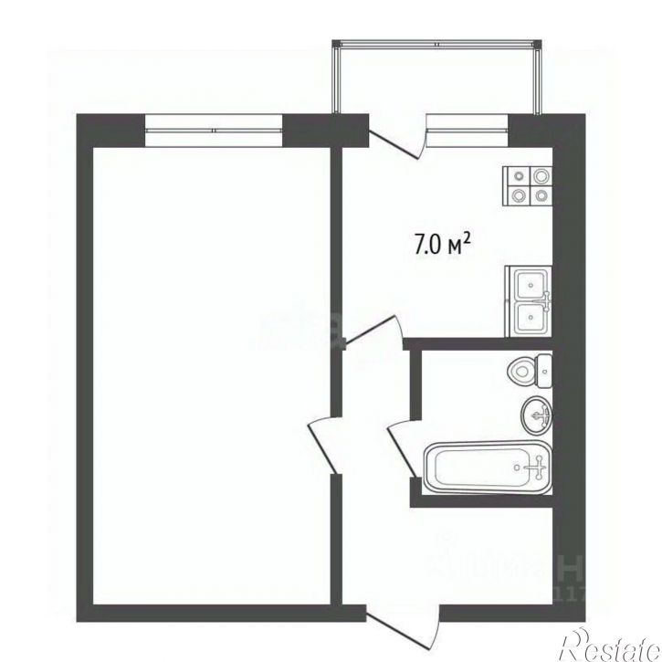1-комн квартира проспект Победы, 21А,  д. 21А