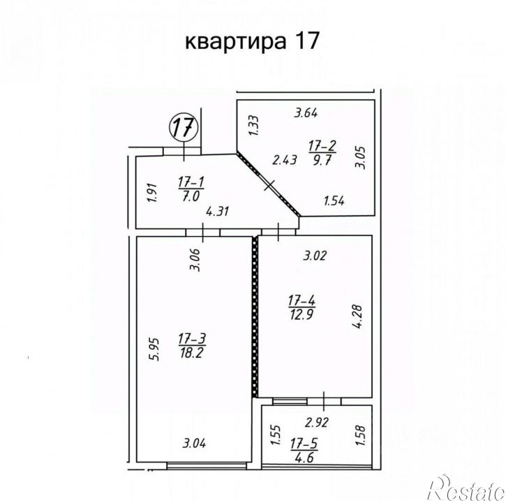 1-комн квартира Ялта г., Крупской ул., д.52