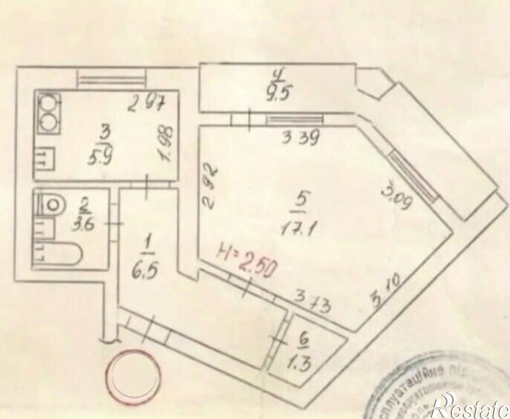 1-комн квартира Ленинский район, Хрусталёва ул., д.61