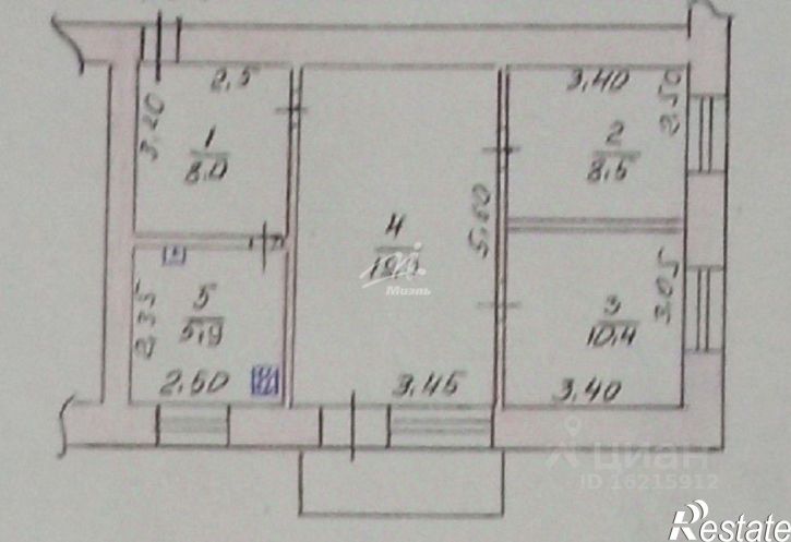 3-комн квартира Железнодорожное с., Шмелёва ул., д.18