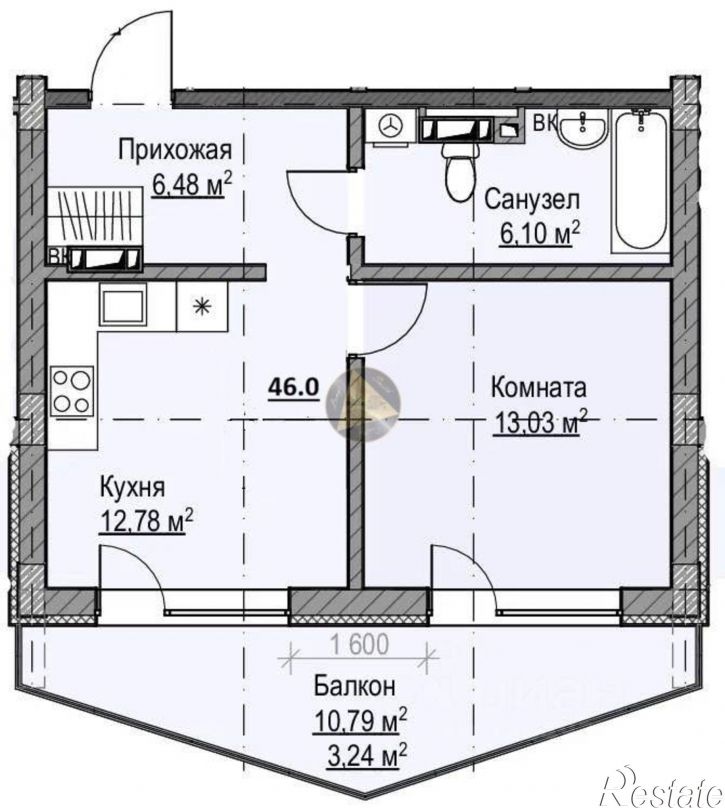 1-комн квартира Западная улица, 22,  д. 22