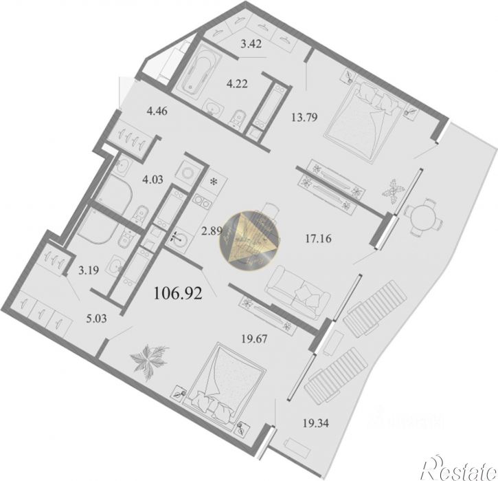 2-комн квартира Алушта, Западная улица, 4к2