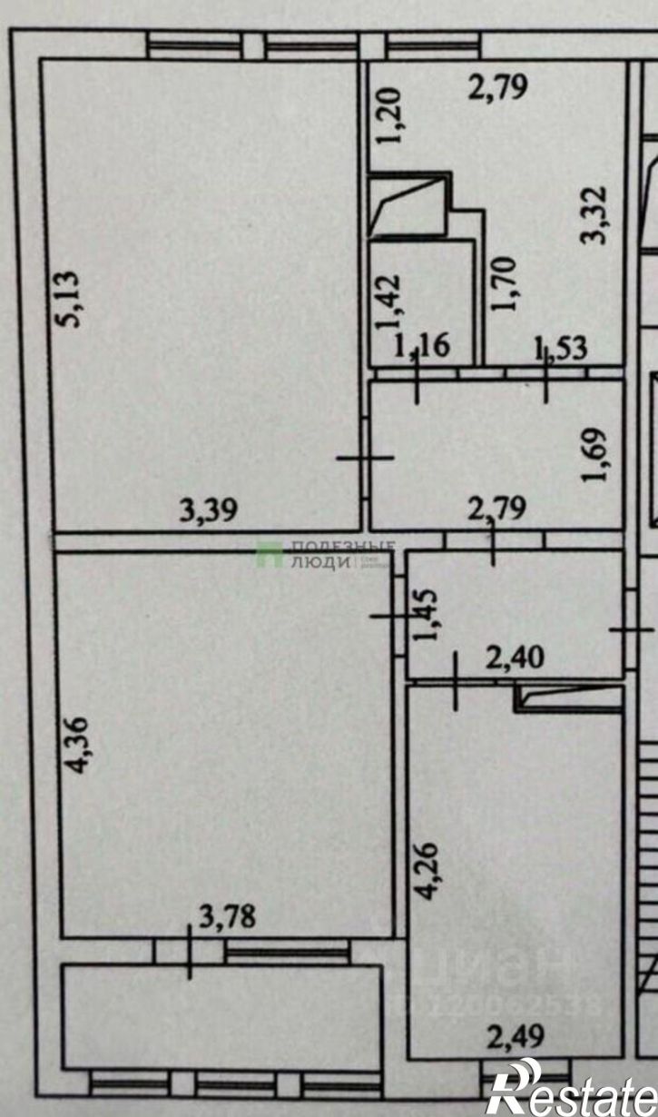 2-комн квартира улица Комбрига Потапова, 22,  д. 22