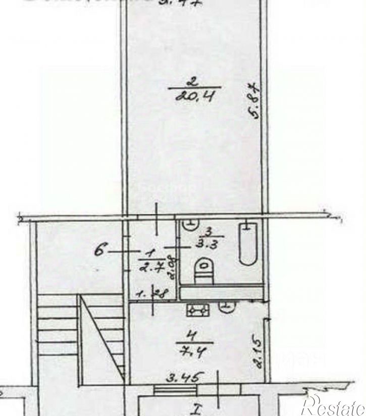 1-комн квартира Долинный переулок, 21,  д. 21