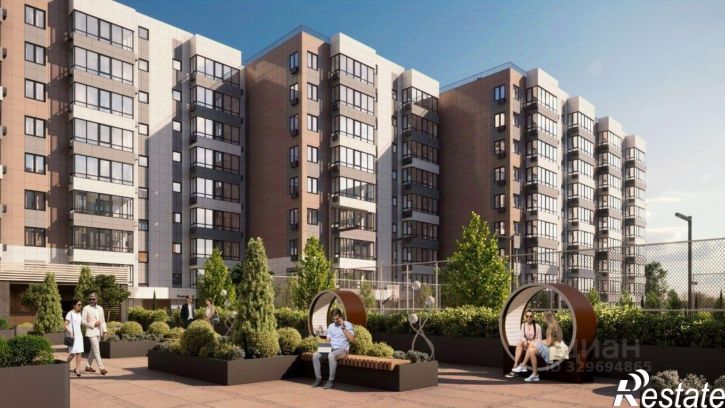 2-комн квартира в новом доме улица Токарева, 18Д к2,  д. 18Д к2