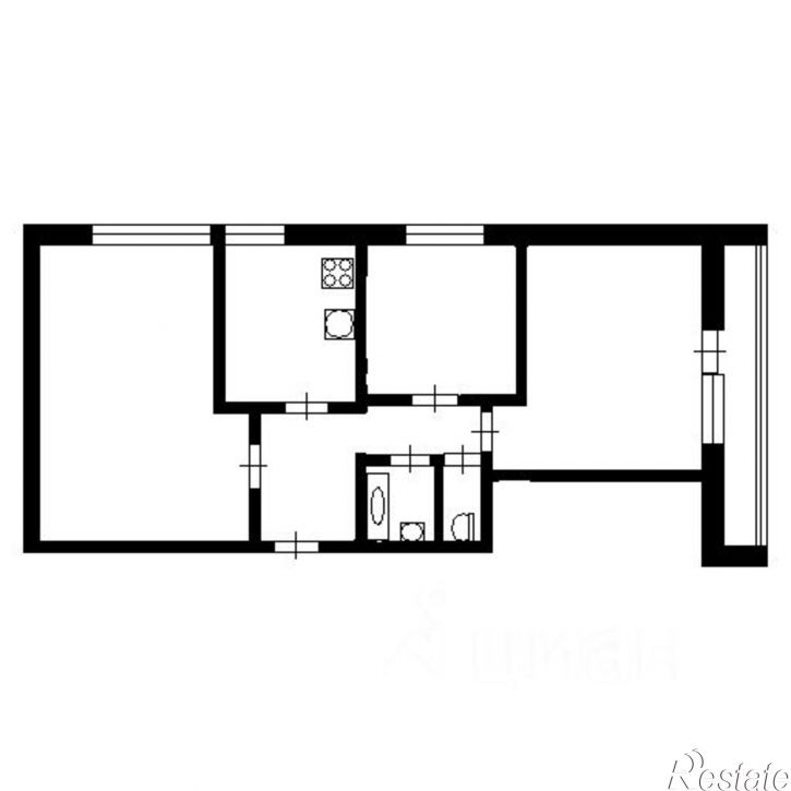 3-комн квартира Севастопольская улица, 84,  д. 84