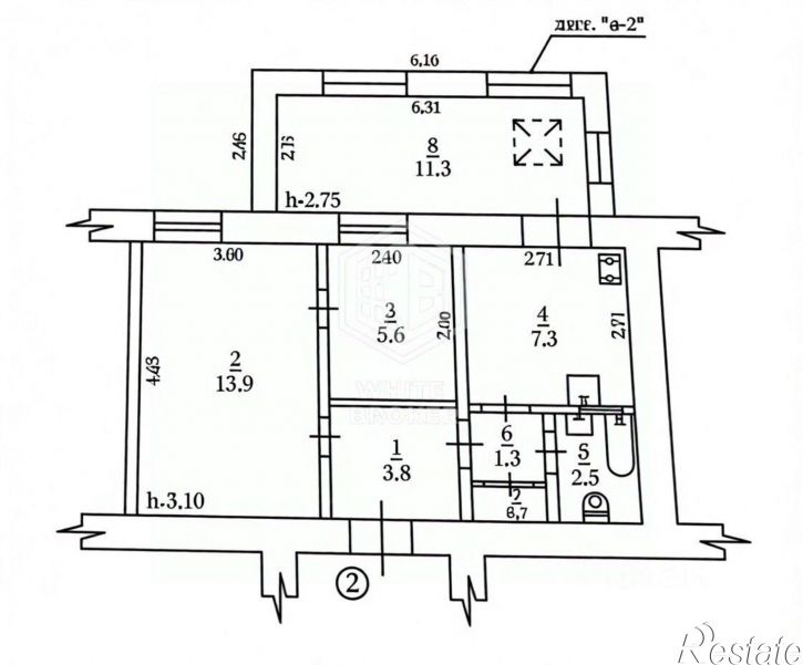 2-комн квартира ул Супруна, 5,  д. 5