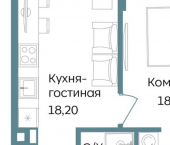 1-комн, 48 кв м, этаж 8/12 