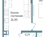 2-комн, 53 кв м, этаж 4/12 