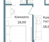 1-комн, 49 кв м, этаж 5/12 