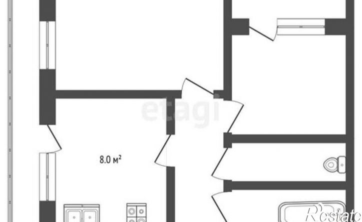 2-комн квартира улица Хрусталёва, 131,  д. 131