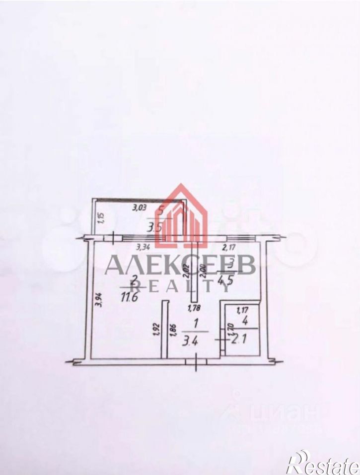 1-комн квартира Крымская улица, 6,  д. 6