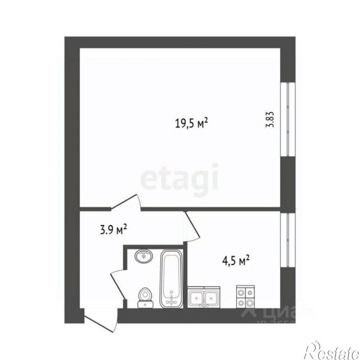 1-комн квартира улица Гавена, 10А,  д. 10А