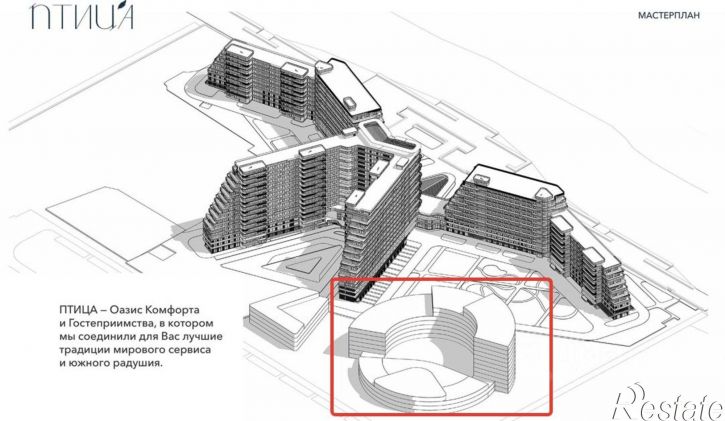 1-комн квартира в новом доме жилой комплекс Птица