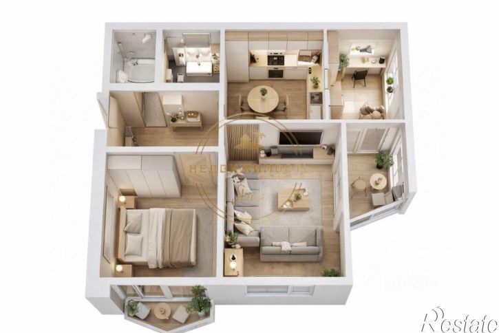 2-комн квартира улица Курчатова, 10А,  д. 10А