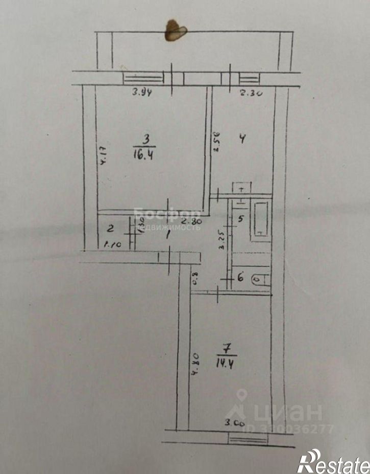 2-комн квартира Советский район, село Чапаевка