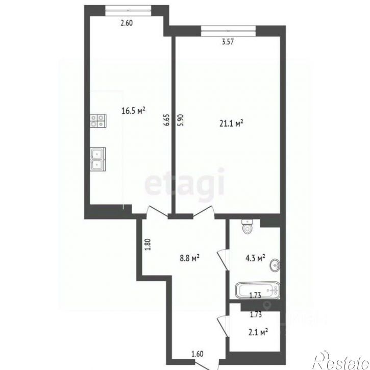 1-комн квартира пл Восставших, 26,  д. 26