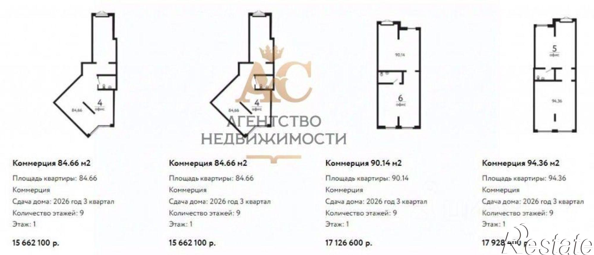 Купить офис, помещение под офис за 12 745 200 рублей на 35А-001;М-17