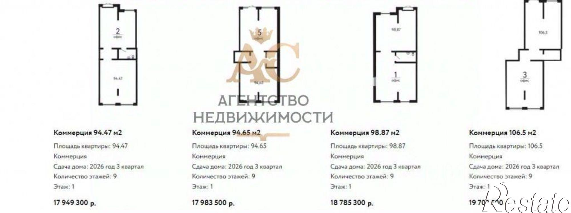 Купить офис, помещение под офис за 12 745 200 рублей на 35А-001;М-17