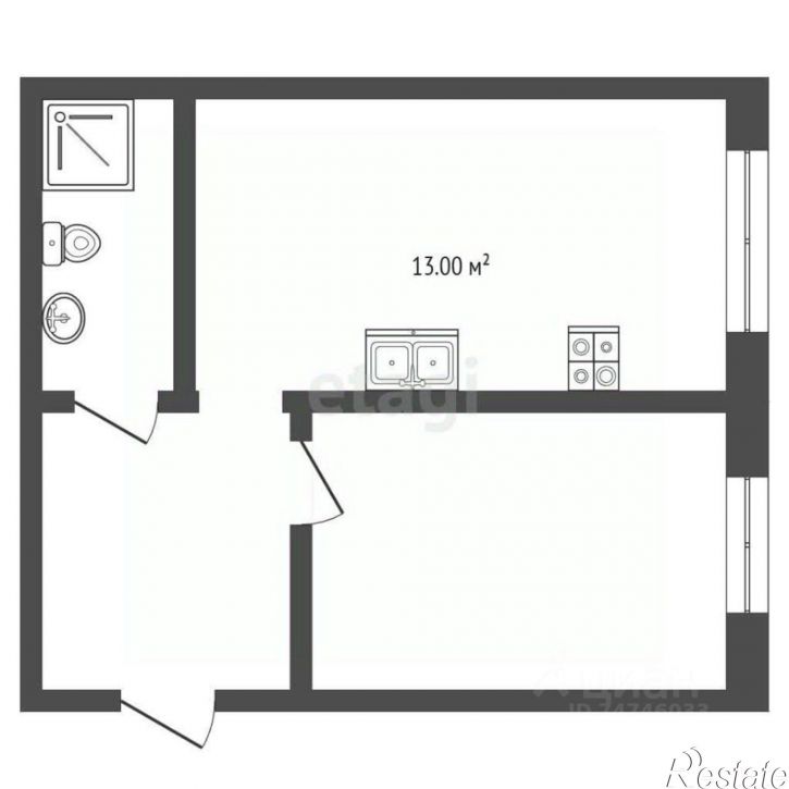 1-комн квартира Сакский район