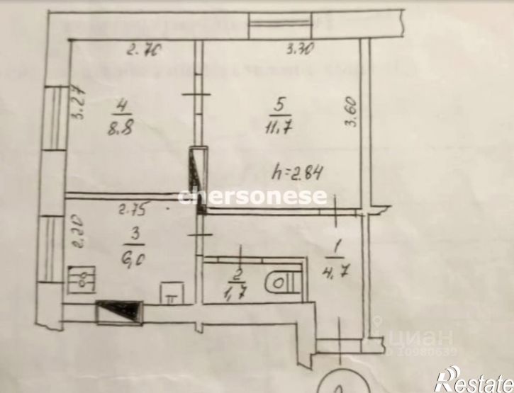 2-комн квартира Капитанская улица, 17,  д. 17