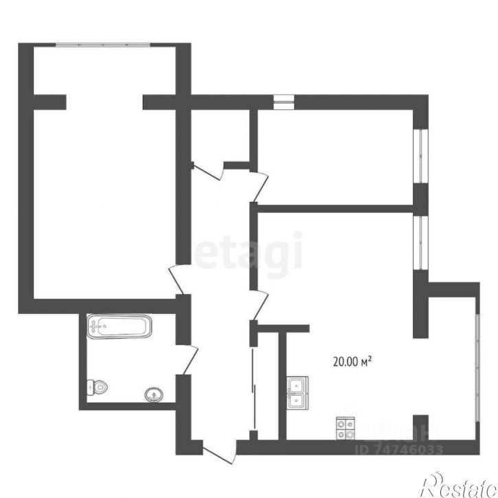 3-комн квартира ул Кирова, 16,  д. 16