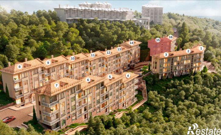 1-комн квартира в новом доме Алушта, Братский переулок, 3