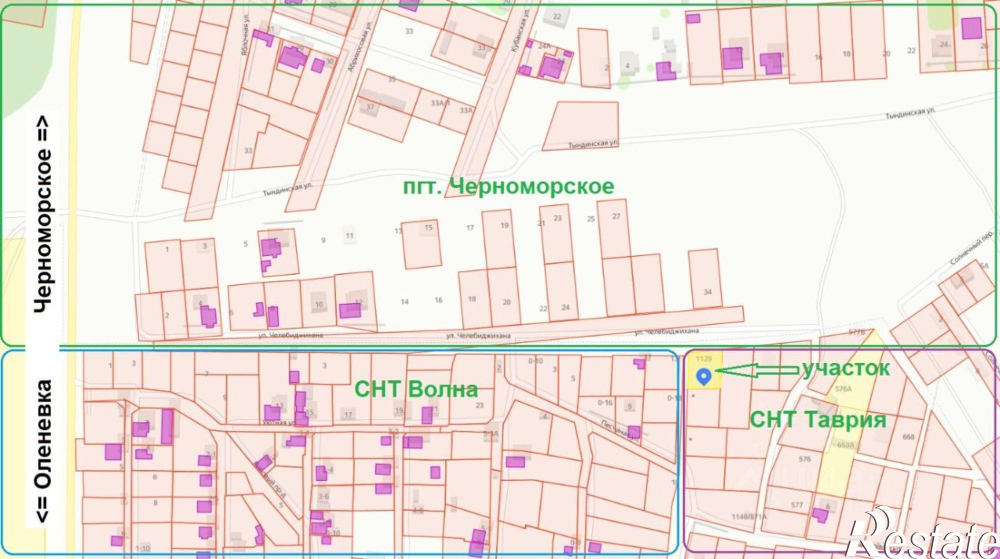 Купить землю, земельный участок за 1 200 000 рублей на Черноморский район