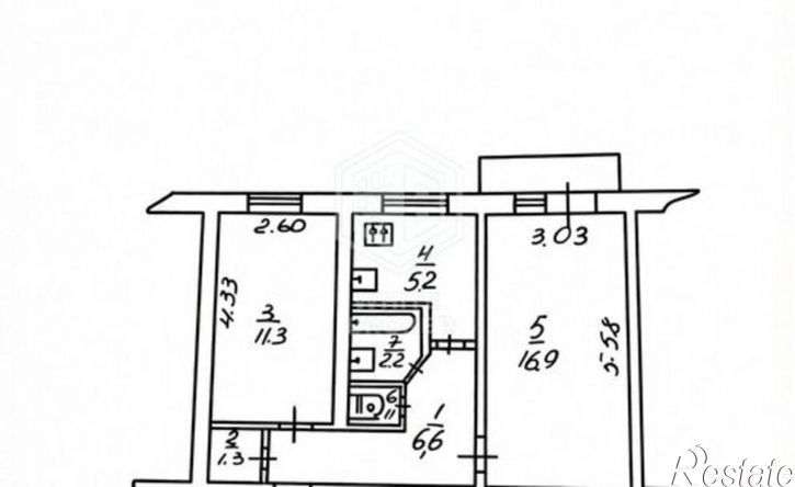 2-комн квартира ул Казачья, 7,  д. 7