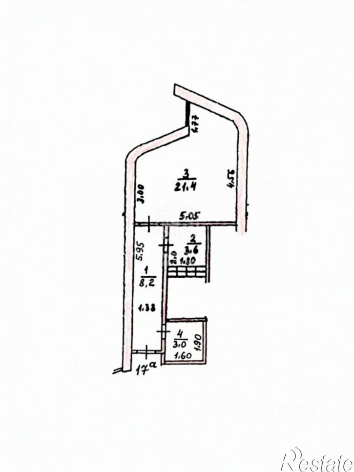 1-комн квартира Крутой переулок, 7,  д. 7