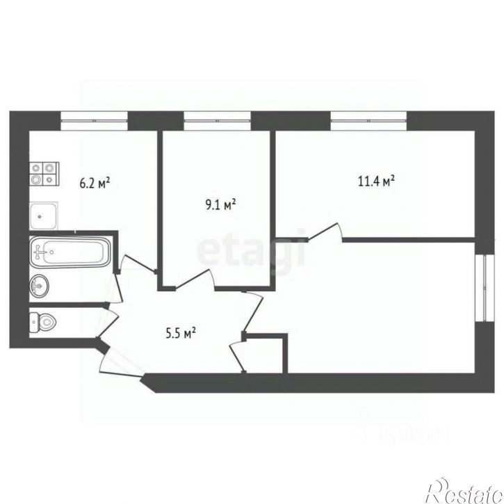 3-комн квартира Парниковая улица, 2В,  д. 2В