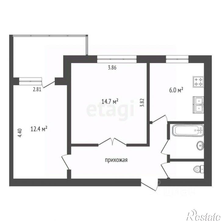 2-комн квартира улица Менделеева, 48/10,  д. 48/10