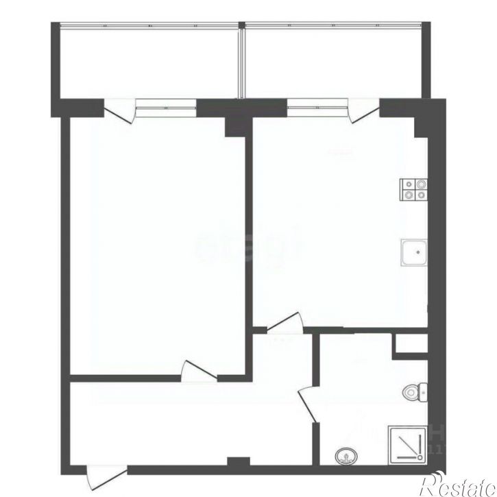 1-комн квартира улица Руднева, 26/4,  д. 26/4