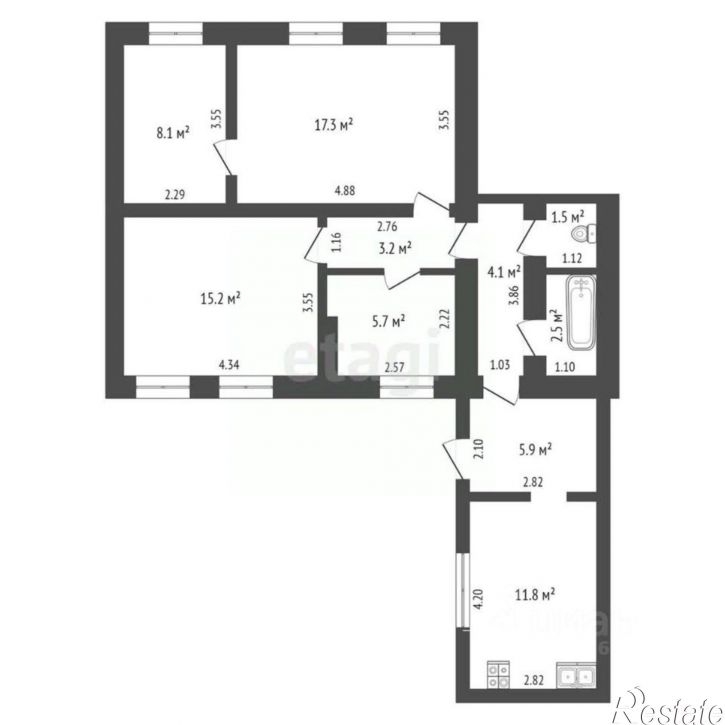 3-комн квартира ул Евпаторийская, 55/1,  д. 55/1