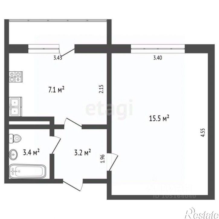 1-комн квартира 2-й микрорайон, 48В,  д. 48В