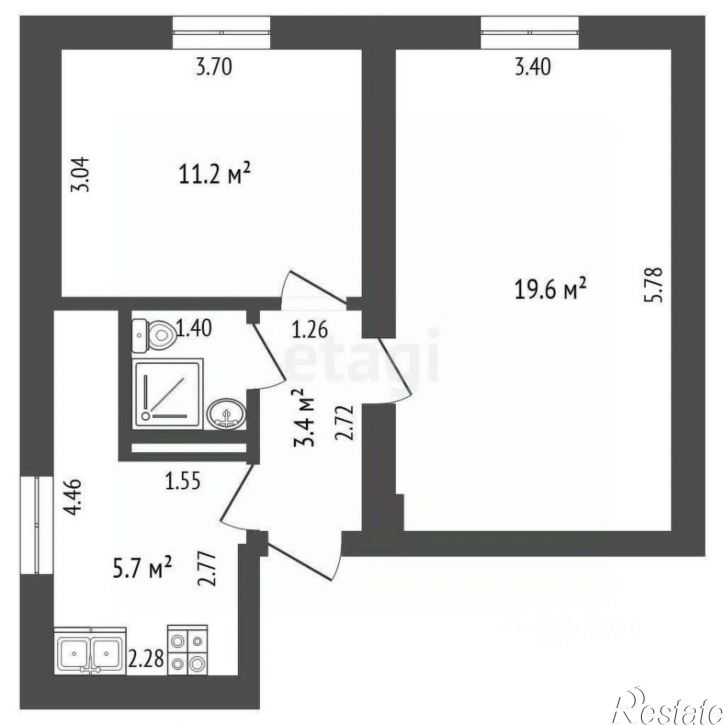 2-комн квартира ул Щорса, 18В,  д. 18В
