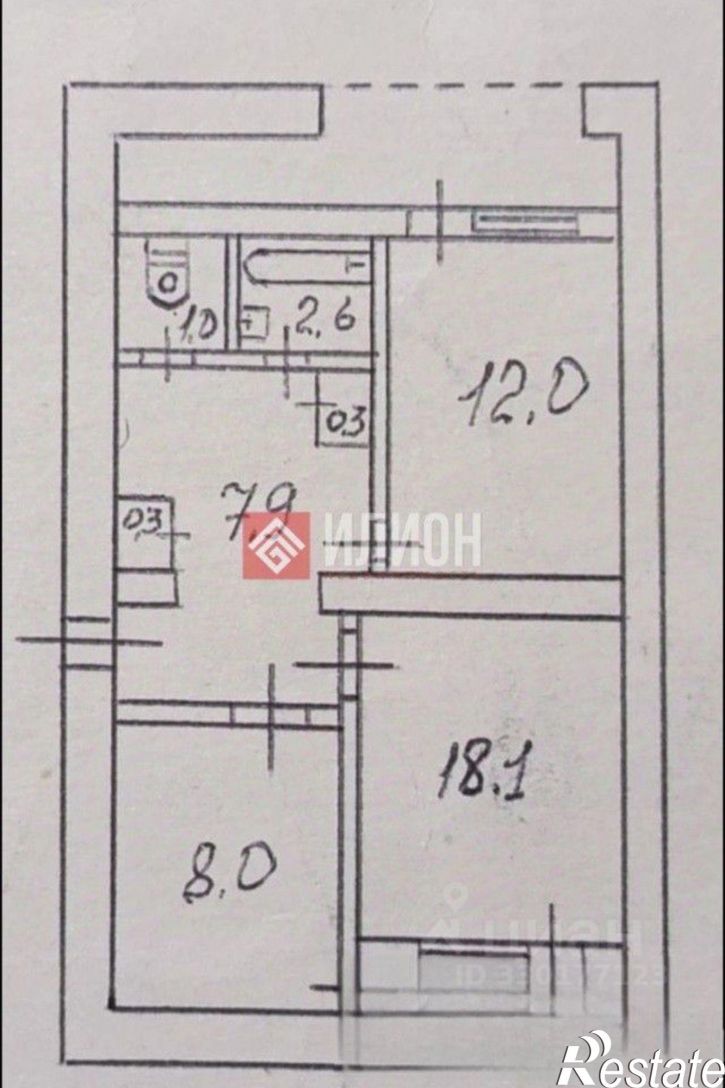 2-комн квартира ул Дмитрия Ульянова, 1,  д. 1