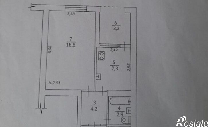 1-комн квартира пр-кт Героев Сталинграда, 52,  д. 52