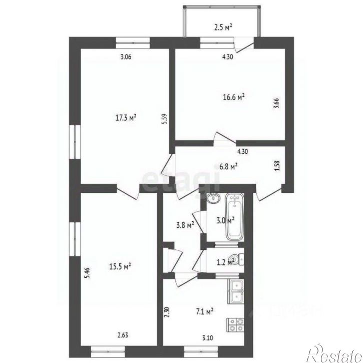 3-комн квартира улица Ленина, 36А,  д. 36А