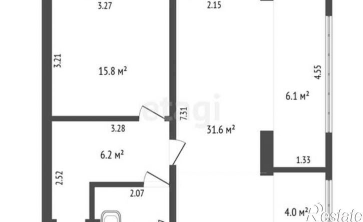2-комн квартира проспект Генерала Острякова, 13А,  д. 13А