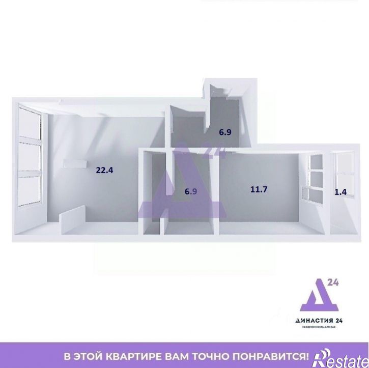 1-комн квартира ул Челнокова, 29 1,  д. 29 1,  к. 1