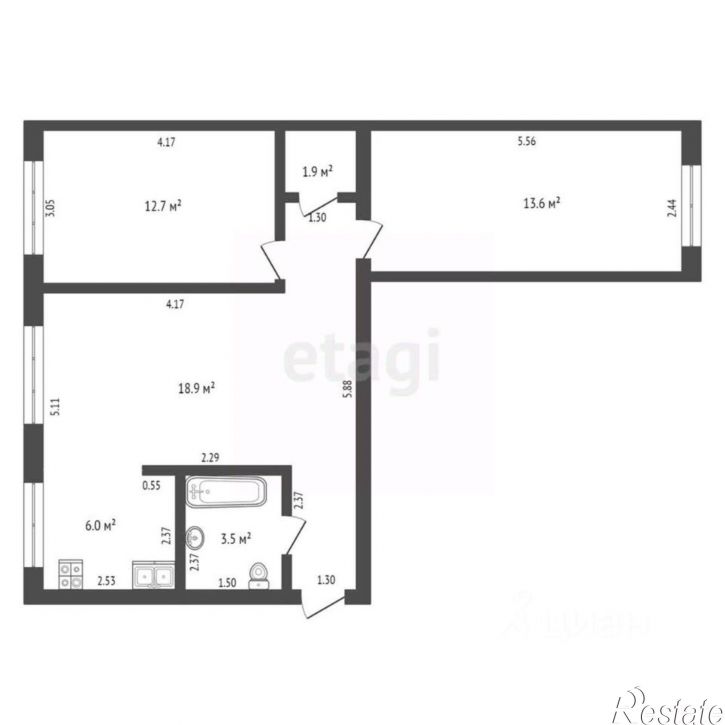 3-комн квартира улица Гайдара, 24,  д. 24