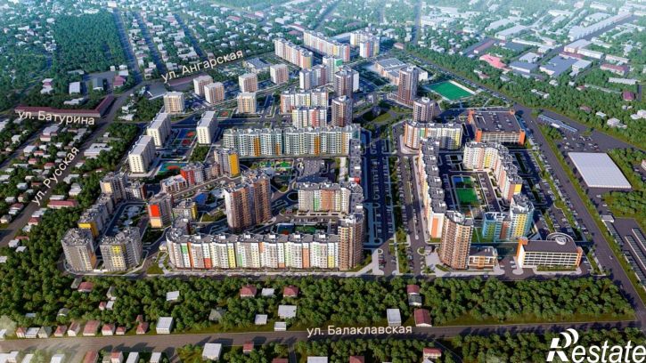 2-комн квартира в новом доме Симферополь, улица Батурина, 147