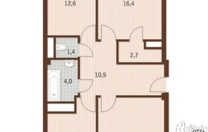 3-комн квартира Феодосия, Индустриальный переулок, 4