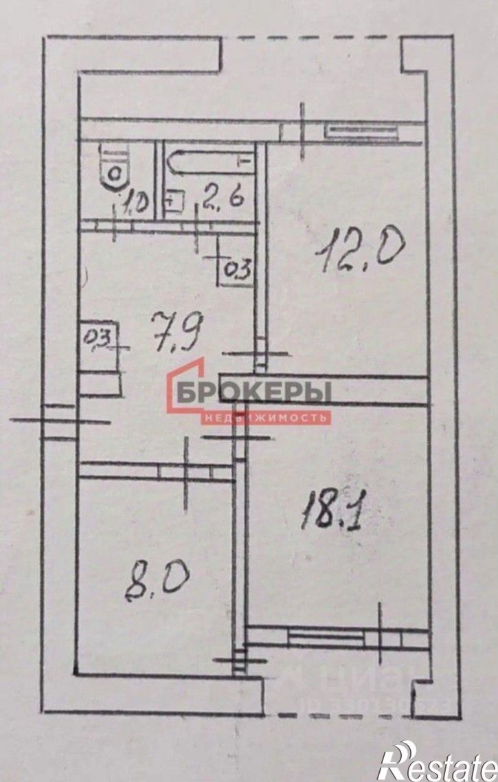2-комн квартира ул Дмитрия Ульянова, 1,  д. 1